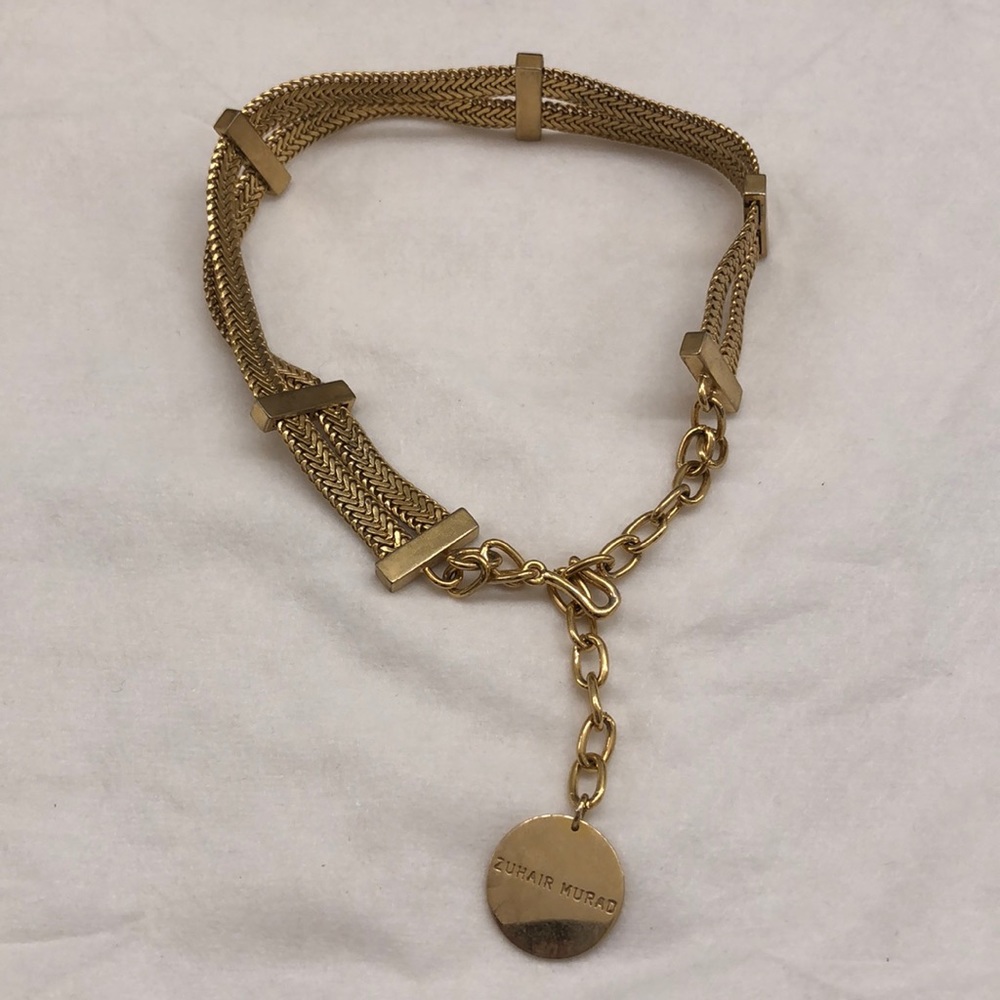 ‼️Gold Double Band Choker Necklace